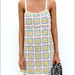 NWT ZARA Crocheted Dress